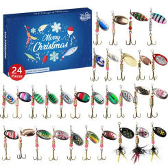 2025 Fishing Set Advent Calendar Fishing Gear Advent Calendar Christmas Gift for Man Creative Christmas Gift for Fishing Lovers