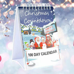2024 100 Day Christmas Countdown Calendar Desktop Advent Calendar for Home Desktop Advent Countdown Calendar Room Decor