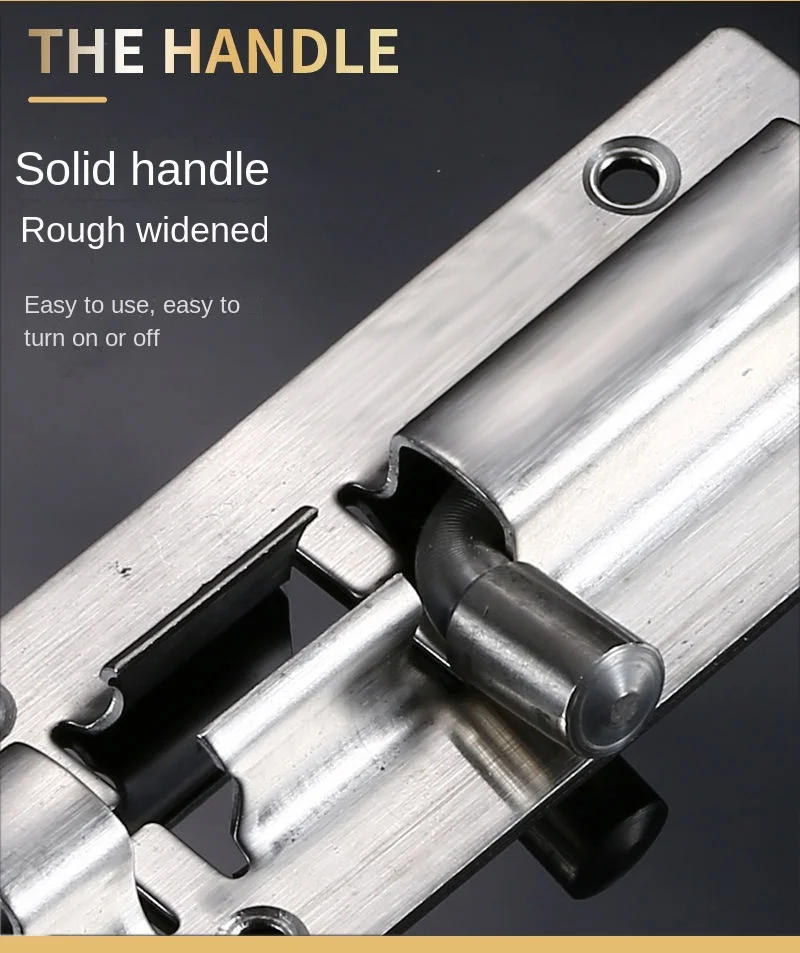 Description Picture 5 of itemLatch Home Safety Stainless Steel Door Bolt Lock Sliding Door Chain Lock Furniture