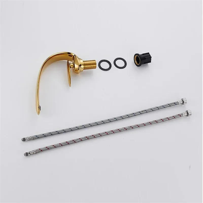 Description Picture 6 of itemBasin Faucet Black Sink Mixer Tap Brass Hot and Cold Rose Gold Wash basin Single Handle Crane For Bathroom
