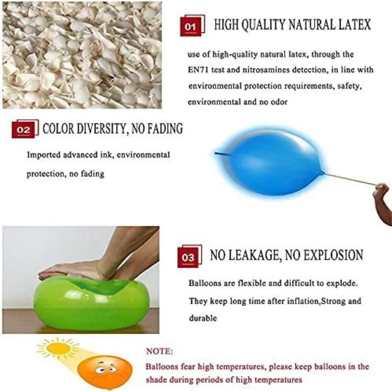 Description Picture 3 of item10Pcs Punch Balloons with Rubber Band 18inch Thicken Fun Ballon Birthday Party Baby Shower Kids Daily Games Wedding Decoration