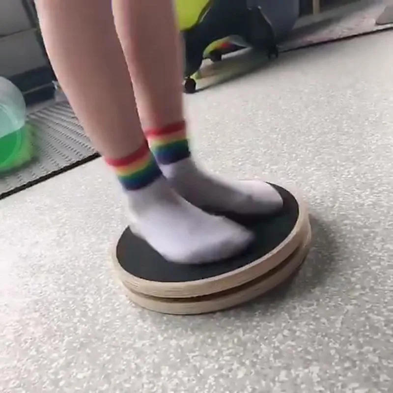 Description Picture 6 of itemSolid Wood Waist Twisting Disc Fitness Balance Board Weight Lose Trainer Massage Wriggling Plate Twister Exercise Equipment