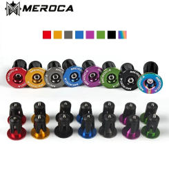 MEROCA  bicycle handlebar end cap Mountain Bike Aluminum Alloy Inflated Lock To Connector Road Bicycle Handlebar End Cap