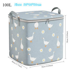 100L Pouch Storage Bag Organizer Used To Store Daily Necessities Foldable Waterproof Material High-Capacity