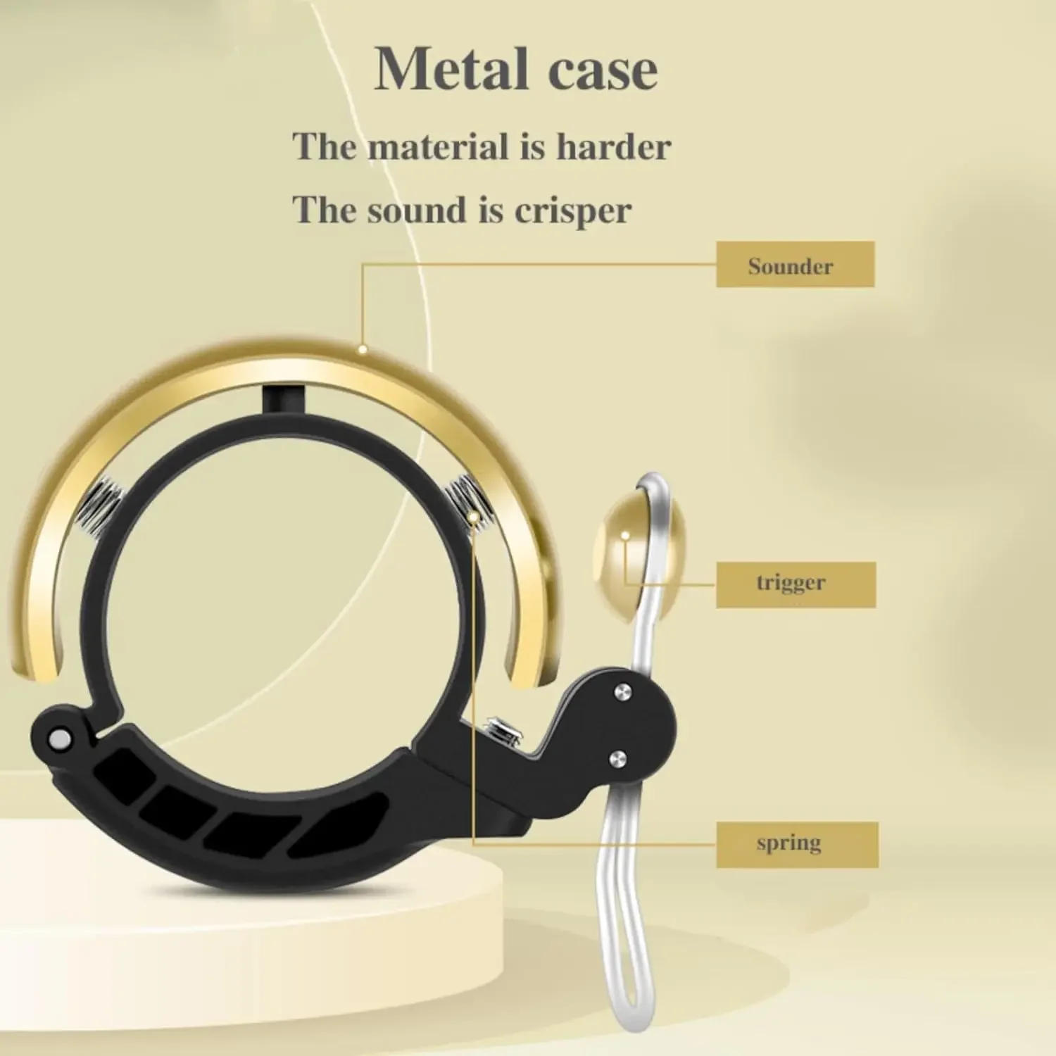 Description Picture 4 of itemBicycle Bell Classic Bicycle Horn for Adults Men Women Kids Bikes Rotating Safety Warning Horn Cycling Equipment Accessory