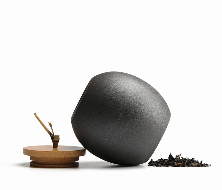 Description Picture 6 of itemVintage Simplicity Ceramic Tea Caddies Moisture Proof Sealed Jar Tea Box Candy Box Tea Storage Jars Household Storage Jar