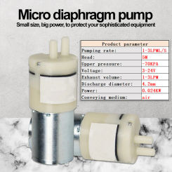 Micro Vacuum Pump, DC24V Low Noise Electric Air Pump with Large Air Volume for Medical Equipment, Massager and DIY
