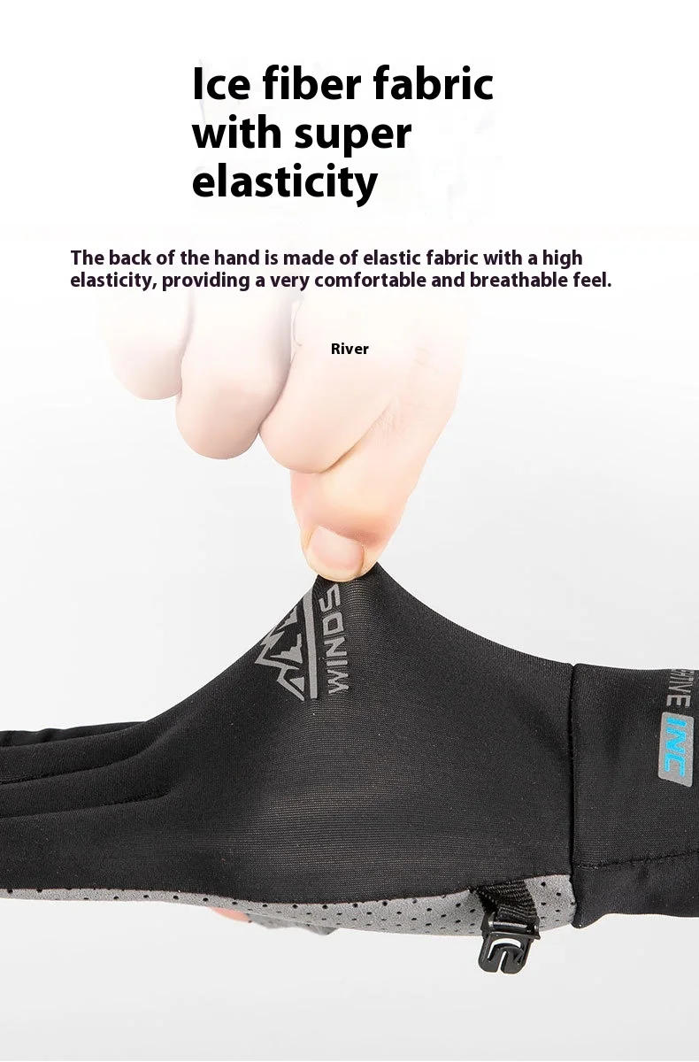 Description Picture 4 of itemFishing Gloves Summer Sun Flap Leakage Cycling Male and Female Couples Non-slip Breathable Cycling Driving Gloves