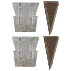4pcs Axe Wedges Replacement Axe Handles Wedges Cone Shaped Axe Wedges Metal Cone Shape Wedges Taper Fixing Accessories For Axe
