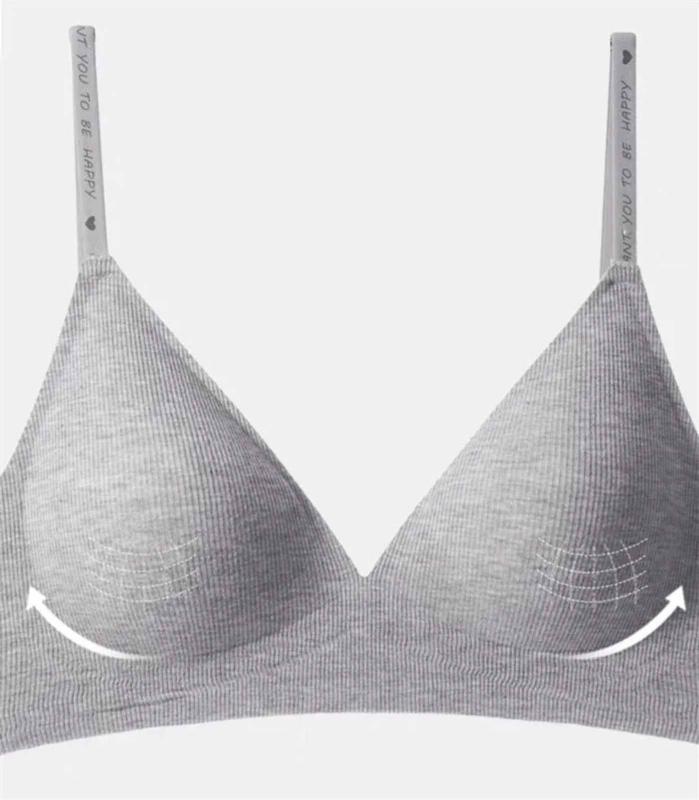 Description Picture 6 of itemWomen Sexy Seamless Bras Deep V Neck Bralette Sexy Lingerie Letter Strap Tops Push Up Underwear Wireless Brassiere for Female