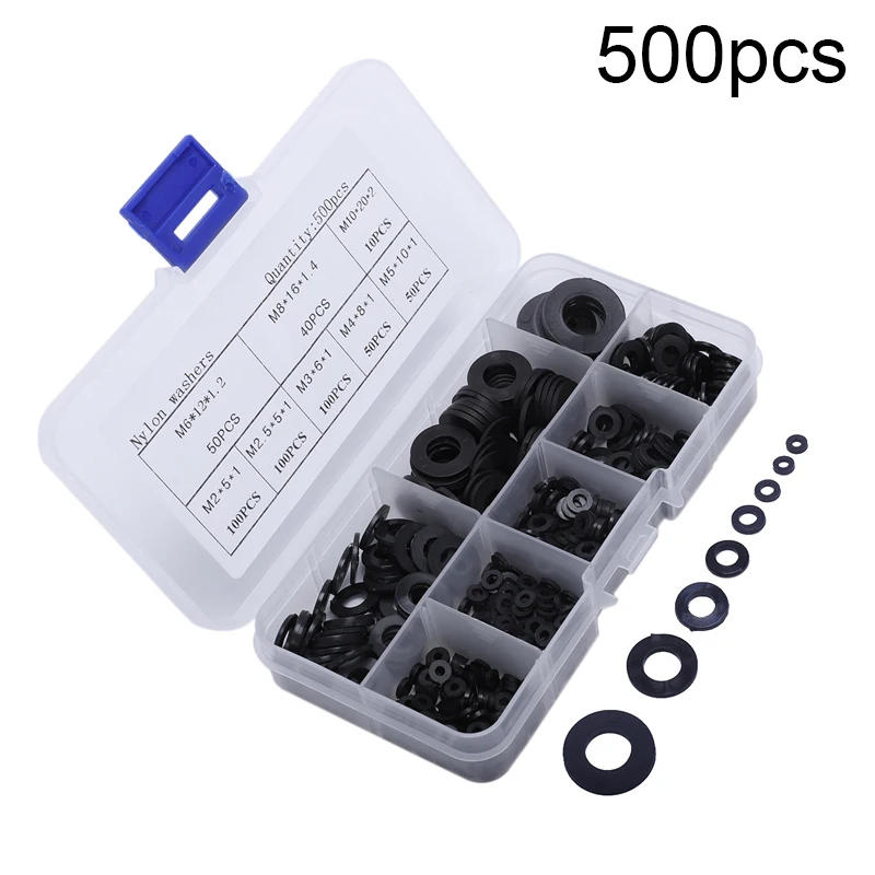 Description Picture 2 of itemConvenient Practical Gasket Grommet Kit Nylon Pressure Washer Replacement Set 500pcs With Box Corrosion Resistant