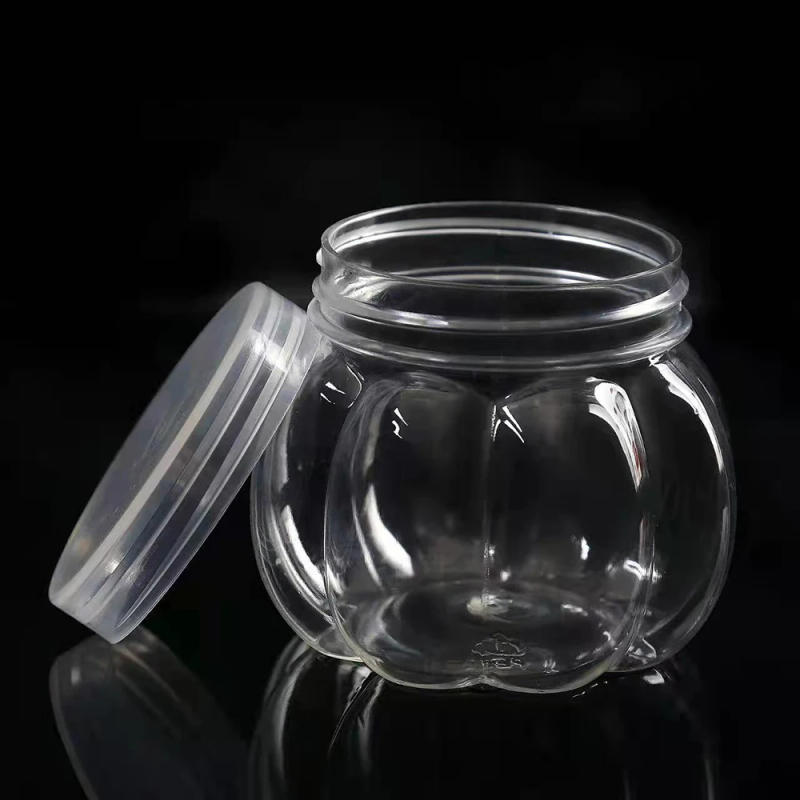 Description Picture 5 of item5/10Pcs Mini Candy Box Chrismas Candy Candy Holder Clear Glass Jars Lids Pet Pumpkin Jar Storage Rack Empty Candy Jar Kitchen