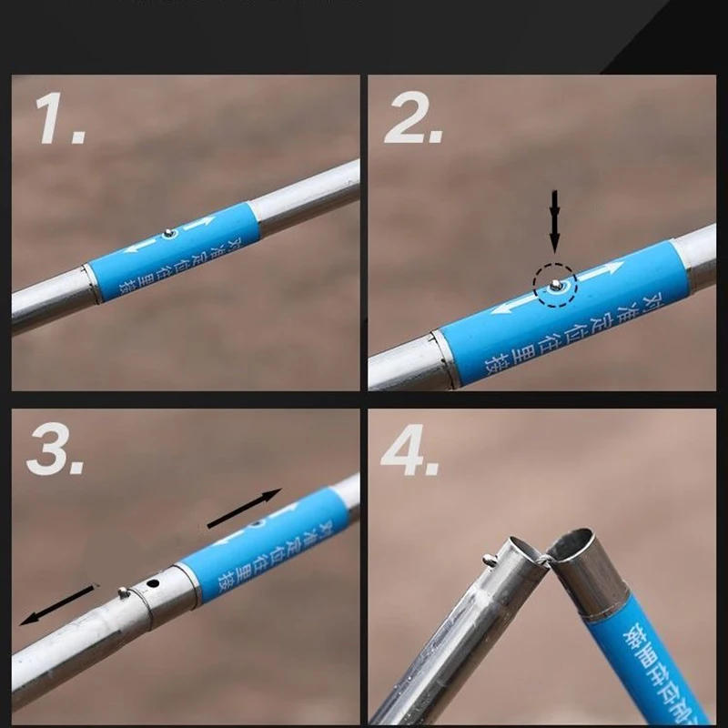 Description Picture 3 of itemMultipurpose Snake Catcher Tongs Foldable Stainless Steel Wide Jaw Reptile Grabber Stick Tool For Catching Handling Snakes