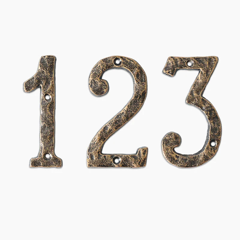 Description Picture 3 of itemRustic Cast Iron Home Address Numbers for Outside, Anti Rust House Numbers,,Mailbox Numbers for Outside, 5.5 inch