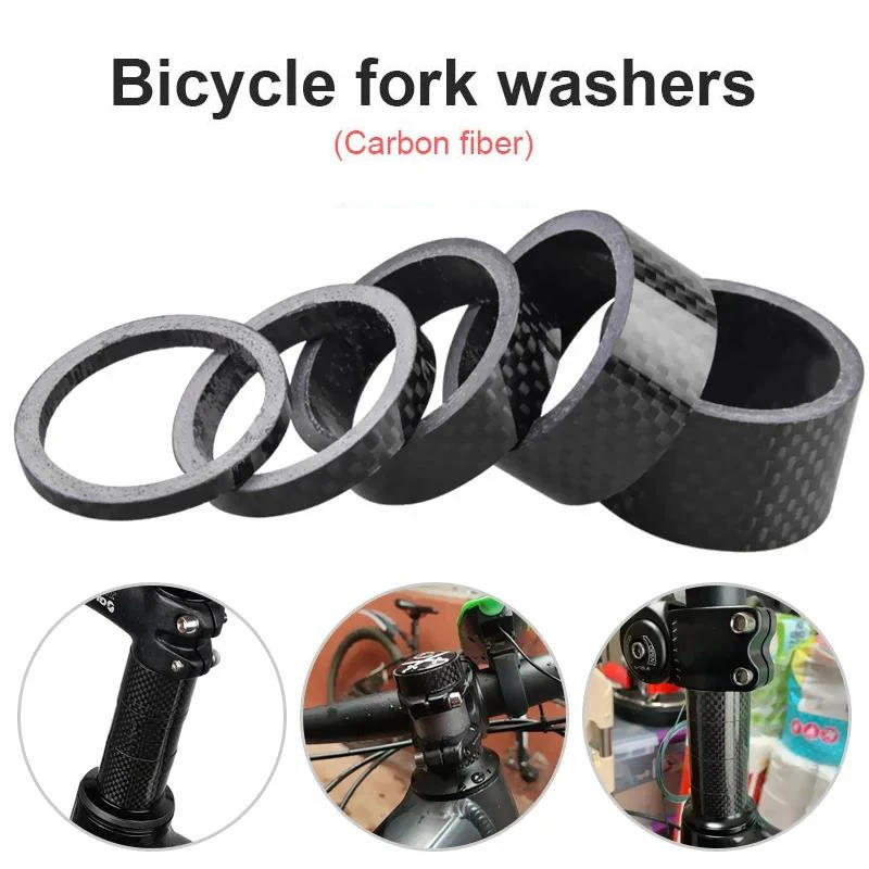 Description Picture 2 of itemCarbon Fiber Bike Headset Spacer Kit 1/2/3/5/8/10/15/20mm MTB Bike Headset Rings Bicycle Headset Spacer Kit for 28.6mm