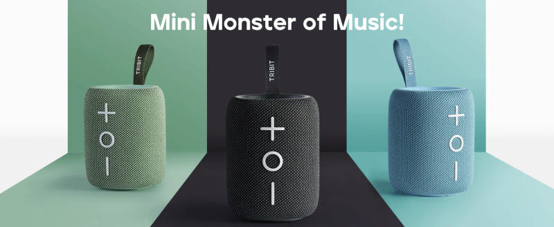 Description Picture 4 of itemTRIBIT StormBox Mini Bluetooth Speaker, 12W 360° Sound With XBass, LEDs, 12 Hours playtimes, IPX7 Waterproof, For Hiking/Outdoor