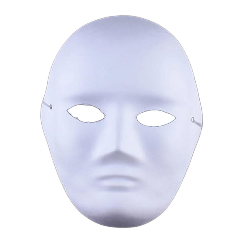 Description Picture 5 of item1/5Pcs Therian Masks White Cat Masks Blank DIY Halloween Mask Animal Half Facemasks Masquerade Cosplay Party