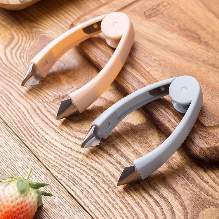 Description Picture 6 of item2/1pcs Pineapple Eye Remover Clips Strawberry Corer Slicer Huller Fruit Peeler Stainless Steel Cutter Household Kitchen Gadgets