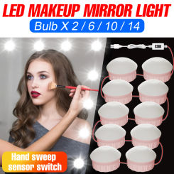 USB Makeup Tables Lamp Bathroom Mirror Light Dressing Table Wall Lamps LED Vanity Mirrors Lights Decoration For Bedroom Dresser