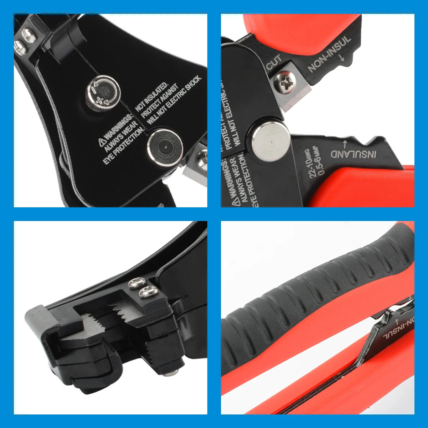 Description Picture 4 of itemMultifunctional Wire Stripper Pliers Tools Automatic Stripping Cutter Cable Wire Crimping Electrician for 8-18AWG