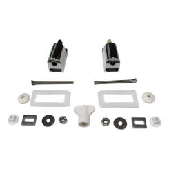 Soft Close Mechanism Toilet Seat Hinges Metal Replacement Hinges for Fixed Toilet Seat Parts to Install Toilet Seat Part