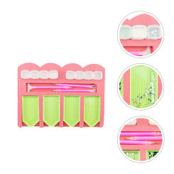 10 Pcs Painting Tool Tray Diamond Accessories Drill Storage Disc Tools Pink Holder Embroidery