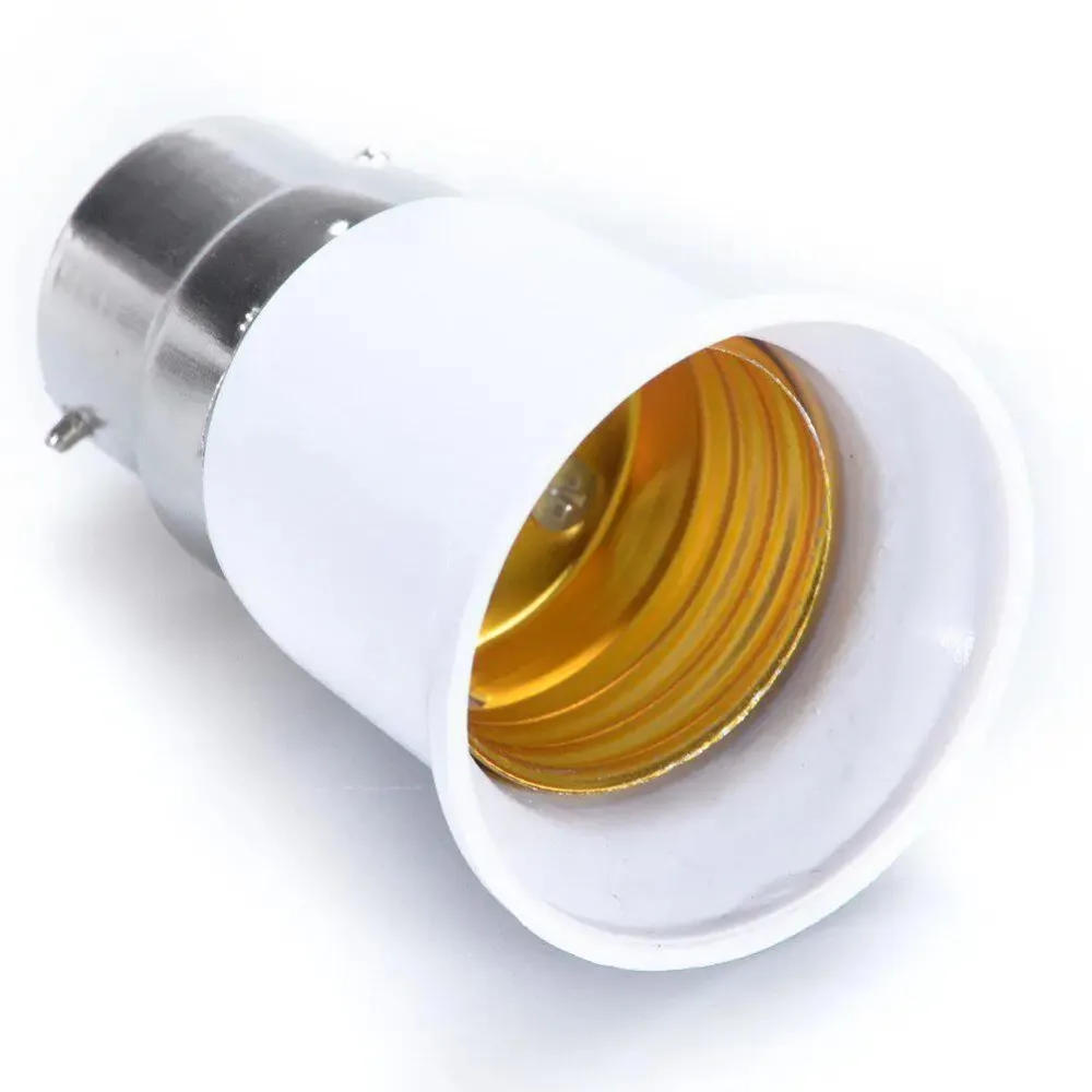 Description Picture 3 of item2/4/6/8/10PCS B22 To E27 Light Led Lamp Adapter Bulb Socket Base Converter Holder Converter Light Bulbs Socket Accessories