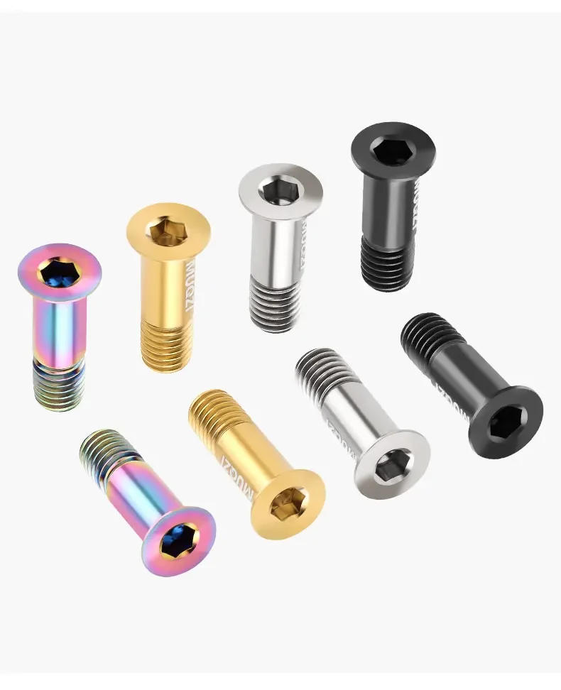 Description Picture 6 of itemMUQZI 2PCS Rear Derailleur Pulley Shift M5 Titanium Alloy Screws MTB Road Bike Jockey Wheel Titanium Alloy Bolts Bicycle Parts