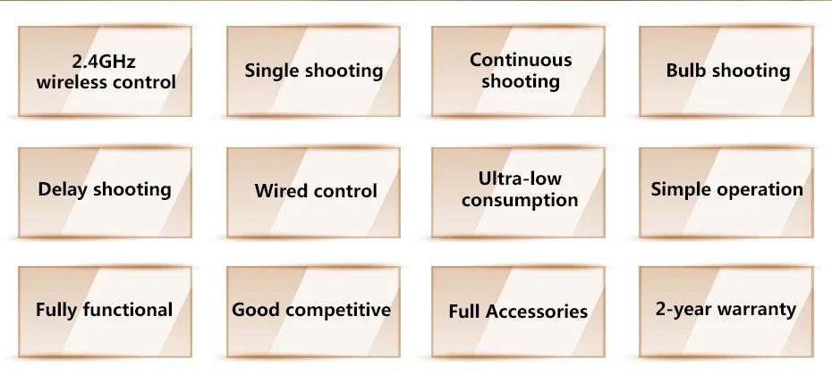 Description Picture 4 of itemPixel RW-221 Wireless Shutter Release Timer Remote Control (DC0 DC2 N3 E3 S1 S2) Cable For Canon Nikon Sony Camera VS TW283 RC-6