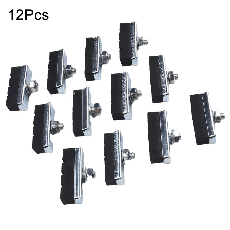 Description Picture 5 of item12PCS Brake Pads V-brake Pads Bicycle Electric Bicycle Brake Shoes Rubber Black Brake Parts Accessories Approx 40MM