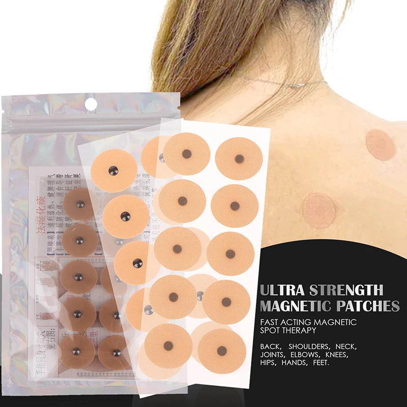 Description Picture 2 of item20 Sheet Acupuncture Magnetic Beads Sticky Ear Massage Patch Auricular Plaster Therapy Acupoint Sticking Plaster