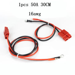 50A For Anderson Plug Lead To Lug M8 Terminal Battery Charging Connector Cable For Power Supplies Electric Vehicles