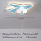 blue 55cm airplane