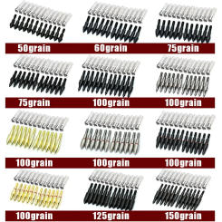 12 Set Replaceable Arrow Head with Aluminium Insert Archery Broadhead Arrow DIY Accessory for Recurve Compound Bow Hunting Shoot