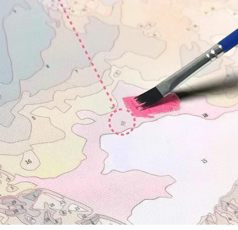 Description Picture 5 of itemÂ  MINISO Oil Painting By Numbers Kits NumberJapan CartoonÂ Charizard Pokemon Drawing Canvas DIY Pictures By Numbers Home DecorÂ