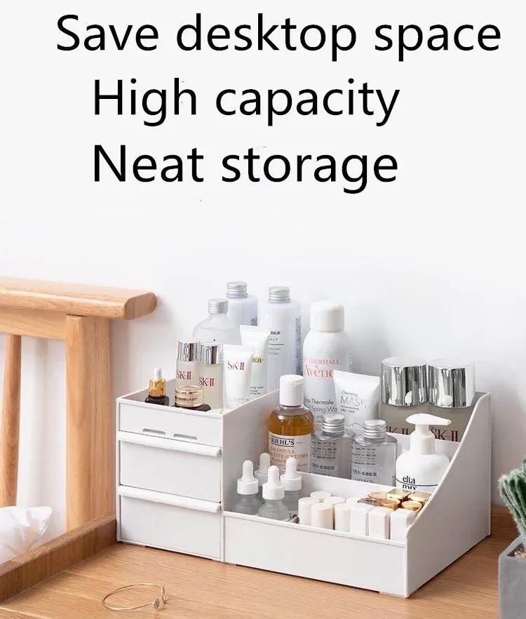 Description Picture 4 of itemLarge-capacity Cosmetic Storage Box Storage Makeup Organizer Jewelry Nail Polish Organizers Bathroom Plastic Organization Home