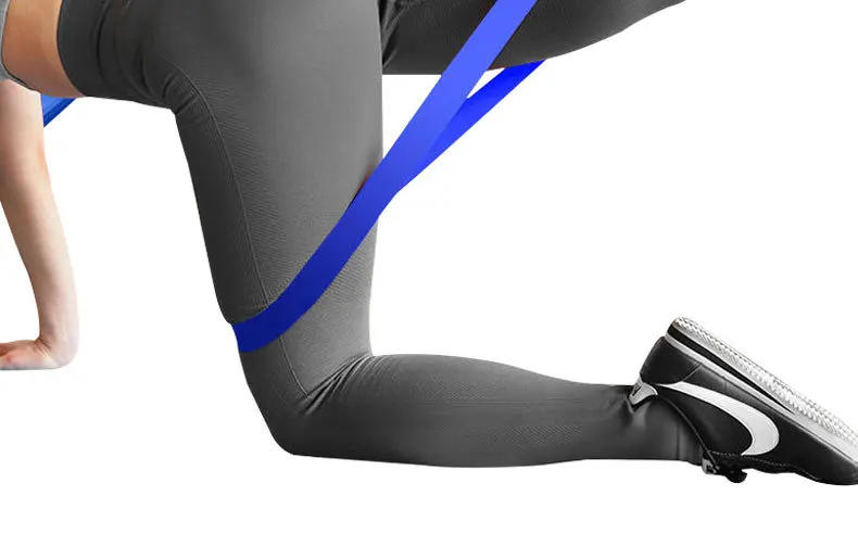 Description Picture 4 of item10-30Pounds Resistance Band Pull Rope Ring Natural Latex Tension Elastic Belt Yoga Shaped Gym Strength Training Muscle Exercise