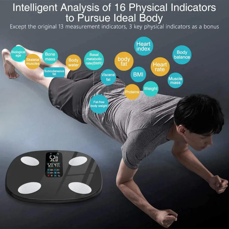 Description Picture 5 of itemINSMART Body Weight Scale Balance Smart Scales with Screen Digital Scale for Body Weight Bmi Body Fat Bathroom Scales Bluetooth