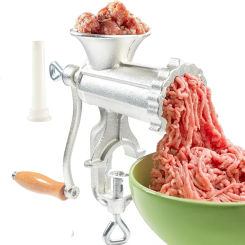 Manual Meat Grinder Sausage Manual Meat Grinder for Homemade Hamburger Patties, Ground Beef, Pepper Grinder