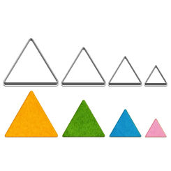Four Specifications Cartoon Geometric Figure,Three Sides Pyramid,Plastics Mould,Cake Fondant Tool,Cookie Sushi and Fruit Cutters