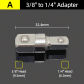A 9.5mm to 6.3mm