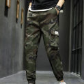 2024 Trend Streetwear Men's Multi-pockets Camouflage Cargo Pants Casual Joggers Trousers Fashion Harajuku Men 100% Cotton Pants