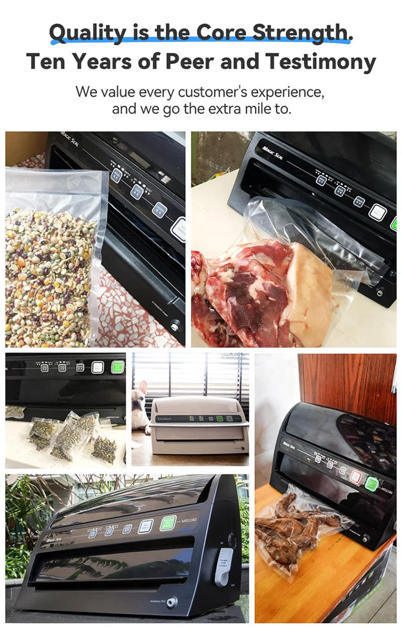 Description Picture 4 of itemVacuum Sealer MAGIC SEAL MS1160 Packaging Machine for Plastic Bags Products Food Storage Containers Auto Manual Modes Home