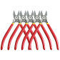 5pc 6 Inch Red