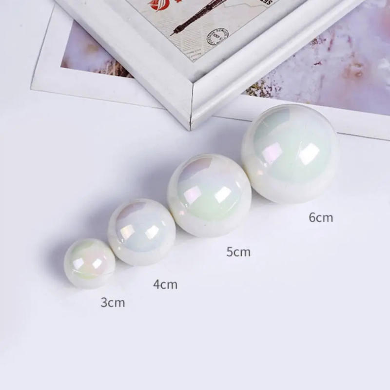 Description Picture 3 of item6pcs Colorful Clear Balls Cake Toppers Balls Cupcake Cake Insert Topper for Wedding Birthday Party Decors