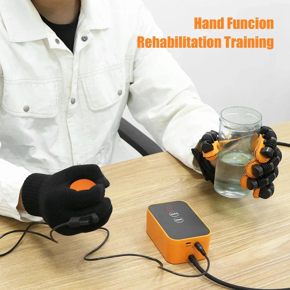 Description Picture 3 of itemHand Rehabilitation Robot Gloves Hemiplegia Finger Physiotherapy Glove Stroke Recovery Equipment Cerebral Infarction Training