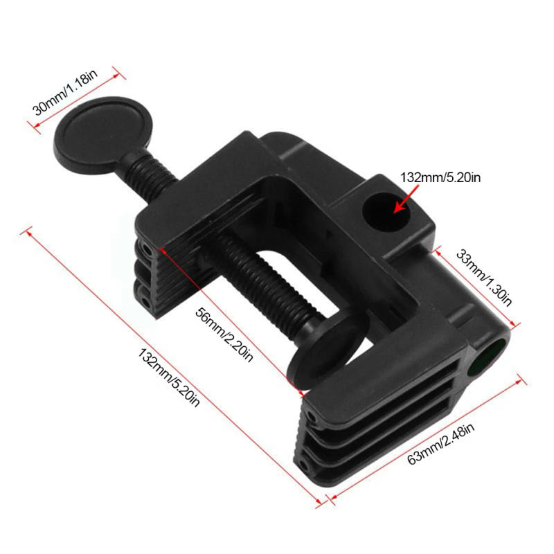 Description Picture 6 of itemCantilever Bracket Clamp Non-Slip Broadcast Mic Stand Clamp C Shape Horse Buckle Clip for Microphone Desk Lamp Ringlight