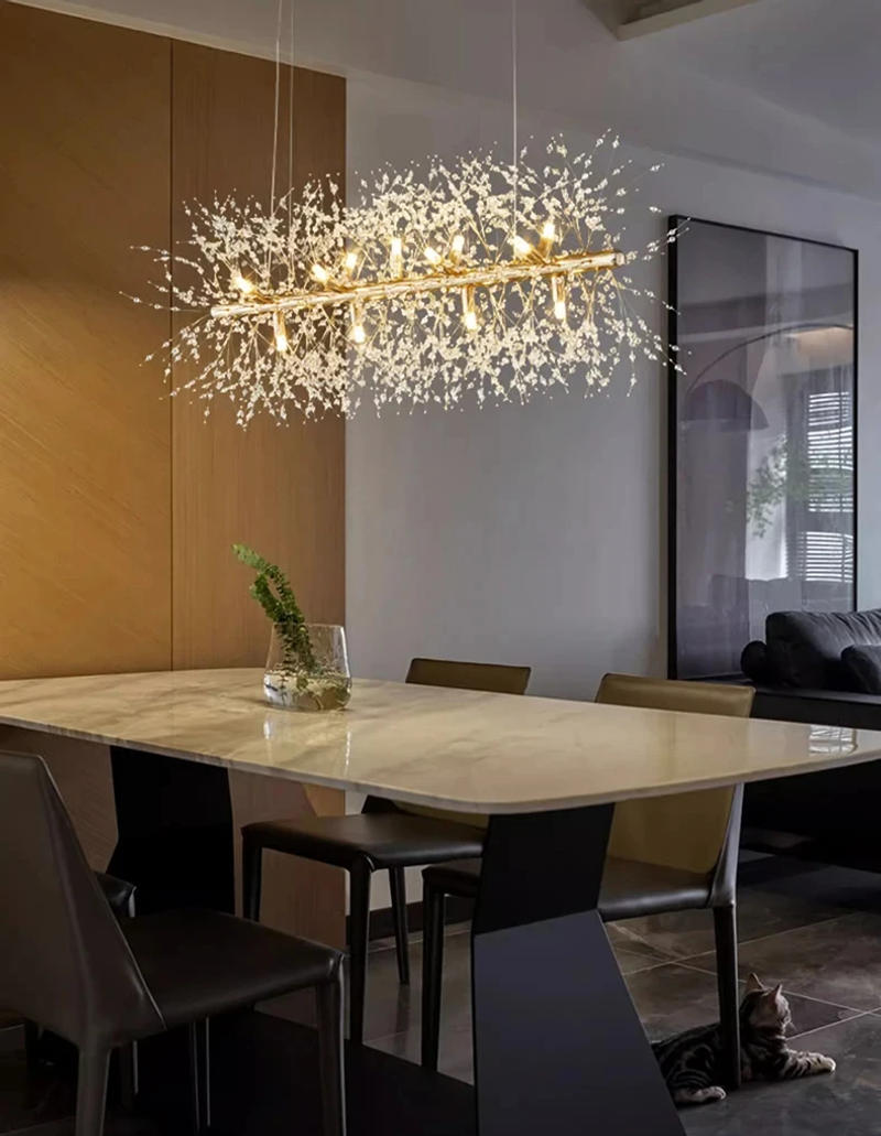 Description Picture 4 of itemLiving room decoration salon bedroom decor dining room Pendant lamp led lights for room indoor Chandelier lighting Chandeliers