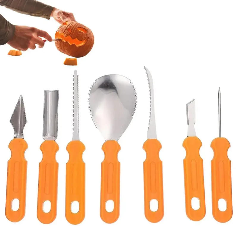 Description Picture 3 of itemHalloween Pumpkin Carving Set Tools Pumpkin Carving Knife Adults Pumpkin Cutting Supplies Engraving Kitchen Cutting Dropshipping