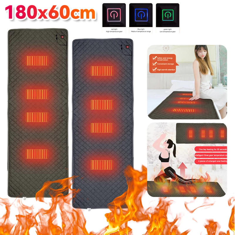 Description Picture 4 of itemUSB Electric Blankets Mat Electric Heating Pad Thermostat Heating Insulation Heated Warm Cushion 5V Outdoor Camping Sleep Sheet